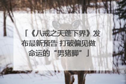 《八戒之天蓬下界》发布最新预告 打破偏见做命运的“男猪脚”