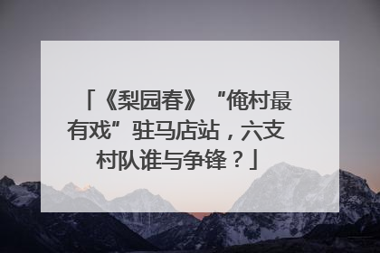 《梨园春》“俺村最有戏”驻马店站，六支村队谁与争锋？