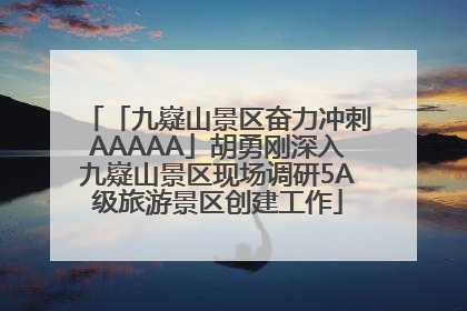 「九嶷山景区奋力冲刺AAAAA」胡勇刚深入九嶷山景区现场调研5A级旅游景区创建工作
