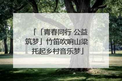 「青春同行 公益筑梦」竹笛吹响山梁 托起乡村音乐梦