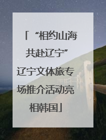 “相约山海 共赴辽宁”辽宁文体旅专场推介活动亮相韩国