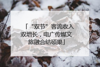“双节”客流收入双增长，电广传媒文旅融合结硕果