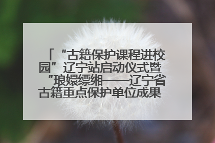 “古籍保护课程进校园”辽宁站启动仪式暨“琅嬛缥缃——辽宁省古籍重点保护单位成果展”在辽宁大学举行