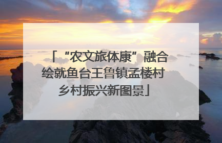 “农文旅体康”融合绘就鱼台王鲁镇孟楼村乡村振兴新图景