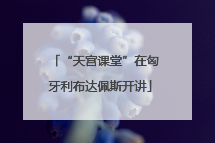 “天宫课堂”在匈牙利布达佩斯开讲
