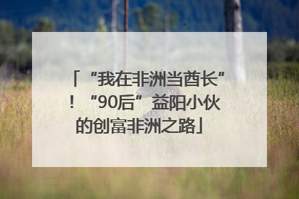 “我在非洲当酋长”!“90后”益阳小伙的创富非洲之路
