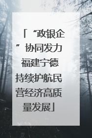 “政银企”协同发力 福建宁德持续护航民营经济高质量发展