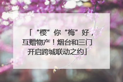 “樱”你“梅”好，互赠物产！烟台和三门开启跨城联动之约