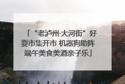 “老泸州·大河街”好耍市集开市 机器狗助阵端午美食美酒亲子乐