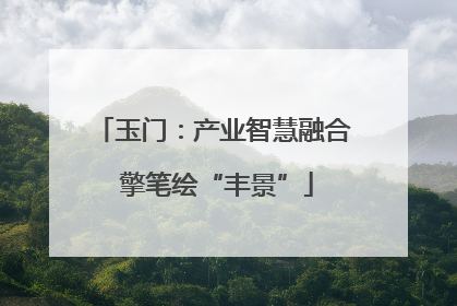 玉门：产业智慧融合 擎笔绘“丰景”