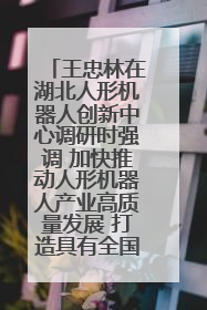 王忠林在湖北人形机器人创新中心调研时强调 加快推动人形机器人产业高质量发展 打造具有全国影响力的研发创新基地