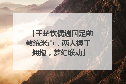 王楚钦偶遇国足前教练米卢，两人握手拥抱，梦幻联动
