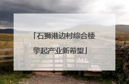 石狮港边村综合楼擎起产业新希望