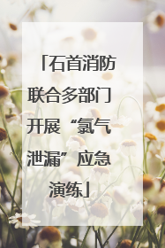 石首消防联合多部门开展“氯气泄漏”应急演练