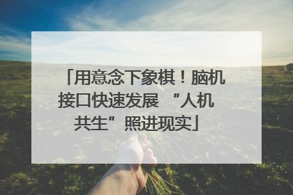 用意念下象棋！脑机接口快速发展 “人机共生”照进现实