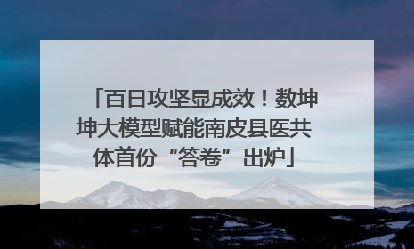 百日攻坚显成效！数坤坤大模型赋能南皮县医共体首份“答卷”出炉