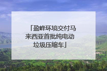 盈峰环境交付马来西亚首批纯电动垃圾压缩车