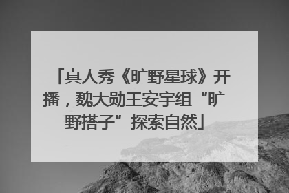 真人秀《旷野星球》开播，魏大勋王安宇组“旷野搭子”探索自然