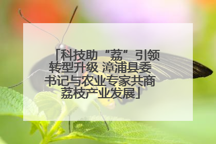 科技助“荔”引领转型升级 漳浦县委书记与农业专家共商荔枝产业发展