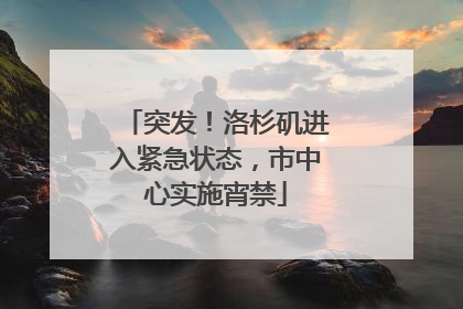 突发！洛杉矶进入紧急状态，市中心实施宵禁