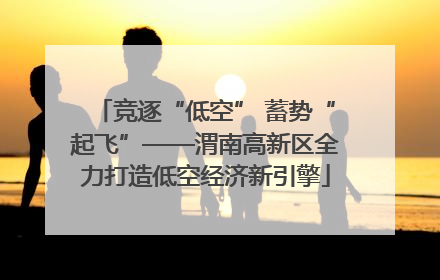 竞逐“低空” 蓄势“起飞”——渭南高新区全力打造低空经济新引擎