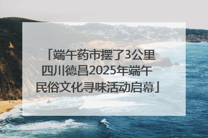 端午药市摆了3公里 四川德昌2025年端午民俗文化寻味活动启幕