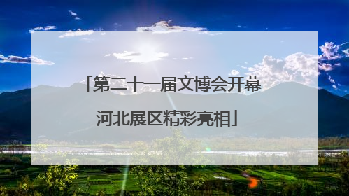 第二十一届文博会开幕 河北展区精彩亮相