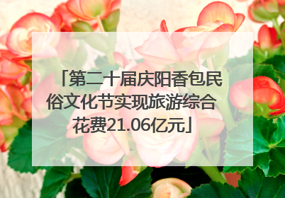 第二十届庆阳香包民俗文化节实现旅游综合花费21.06亿元