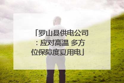罗山县供电公司：应对高温 多方位保障度夏用电