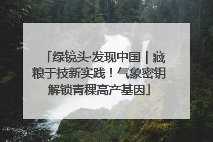 绿镜头·发现中国｜藏粮于技新实践！气象密钥解锁青稞高产基因
