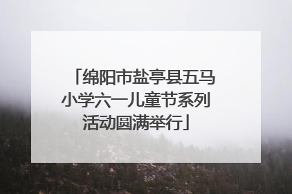 绵阳市盐亭县五马小学六一儿童节系列活动圆满举行
