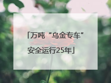 万吨“乌金专车”安全运行25年