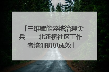 三维赋能淬炼治理尖兵——北新桥社区工作者培训初见成效