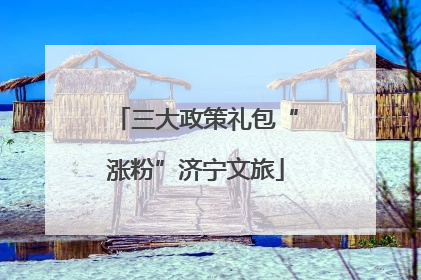 三大政策礼包“涨粉”济宁文旅