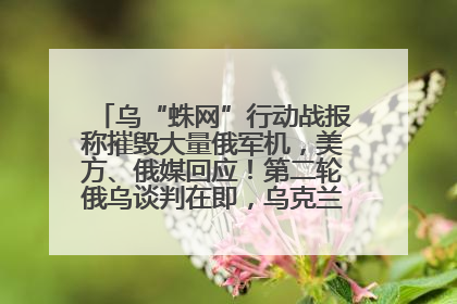 乌“蛛网”行动战报称摧毁大量俄军机，美方、俄媒回应！第二轮俄乌谈判在即，乌克兰提出三大诉求