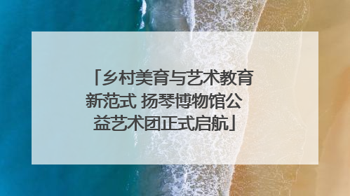乡村美育与艺术教育新范式 扬琴博物馆公益艺术团正式启航