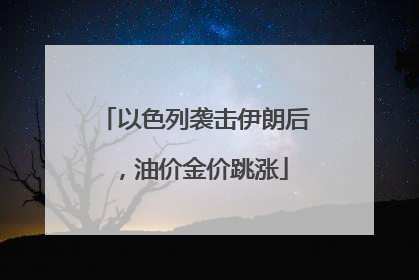 以色列袭击伊朗后，油价金价跳涨
