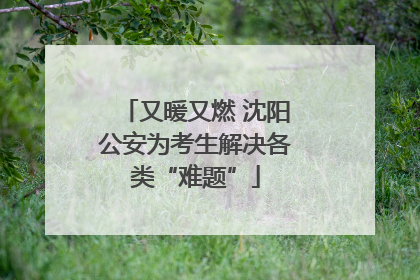 又暖又燃 沈阳公安为考生解决各类“难题”
