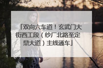双向六车道！玄武门大街西工段（纱厂北路至定鼎大道）主线通车