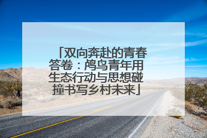 双向奔赴的青春答卷：鸬鸟青年用生态行动与思想碰撞书写乡村未来