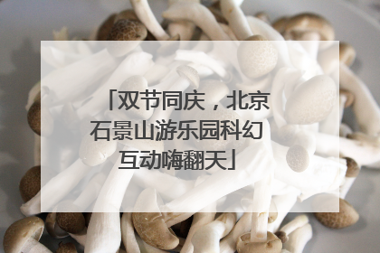 双节同庆，北京石景山游乐园科幻互动嗨翻天