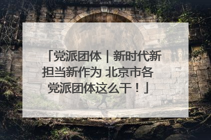 党派团体｜新时代新担当新作为 北京市各党派团体这么干！
