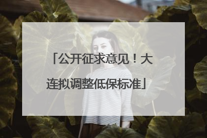 公开征求意见！大连拟调整低保标准