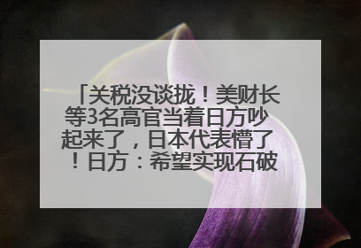关税没谈拢！美财长等3名高官当着日方吵起来了，日本代表懵了！日方：希望实现石破茂与特朗普的会晤