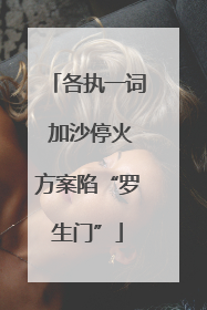 各执一词 加沙停火方案陷“罗生门”