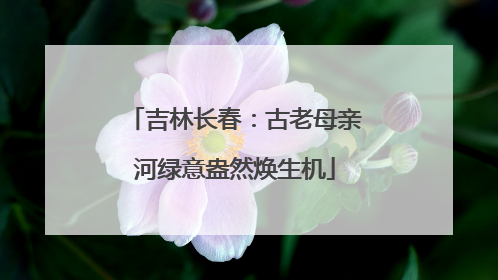 吉林长春：古老母亲河绿意盎然焕生机