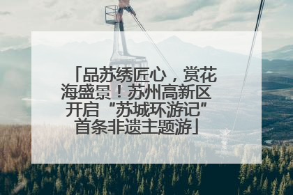 品苏绣匠心，赏花海盛景！苏州高新区开启“苏城环游记”首条非遗主题游