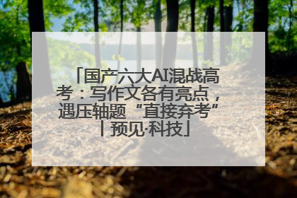 国产六大AI混战高考：写作文各有亮点，遇压轴题“直接弃考”丨预见·科技