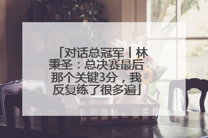 对话总冠军丨林秉圣：总决赛最后那个关键3分，我反复练了很多遍