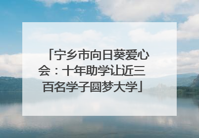 宁乡市向日葵爱心会：十年助学让近三百名学子圆梦大学